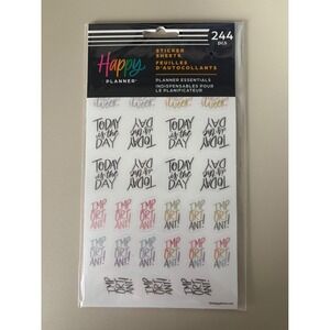 The Happy Planner Essentials Sticker Sheets 244 Pcs 5 Sheets SP4HS-066 New